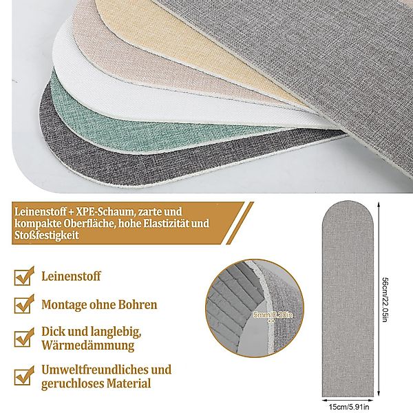 Coonoor 3D Wandpaneel 6 Stück 3D Wandpaneel, selbstklebende Kinder-Stoßschu günstig online kaufen