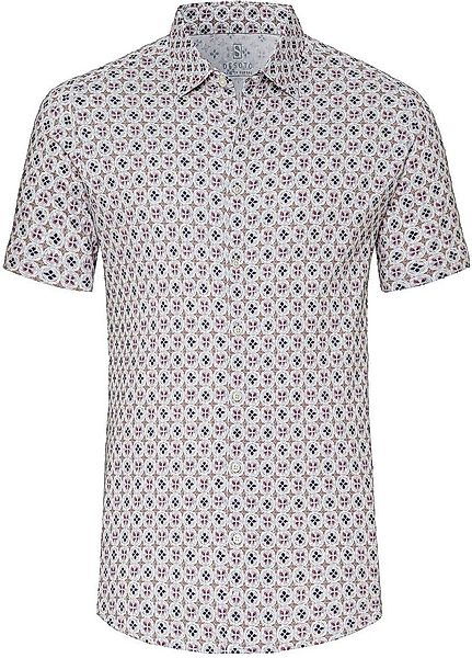 Desoto Short Sleeve Jersey Hemd Druck Beige - Größe 3XL günstig online kaufen