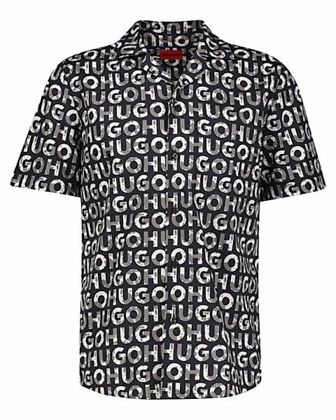 HUGO Langarmhemd Herren Hemd ELLINO Straight Relaxed Fit Kurzarm (1-tlg) günstig online kaufen