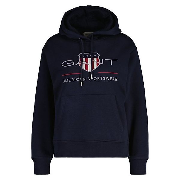 Gant Sweater Damen Sweatshirt Baumwolle Archive Shield Hoodie günstig online kaufen