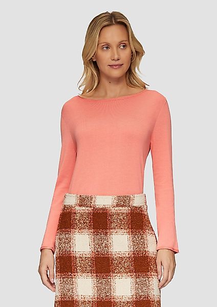 s.Oliver Longpullover Strickpullover Leichter Feinstrickpullover mit günstig online kaufen