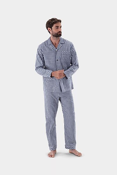 Karierter Flanell Pyjama günstig online kaufen