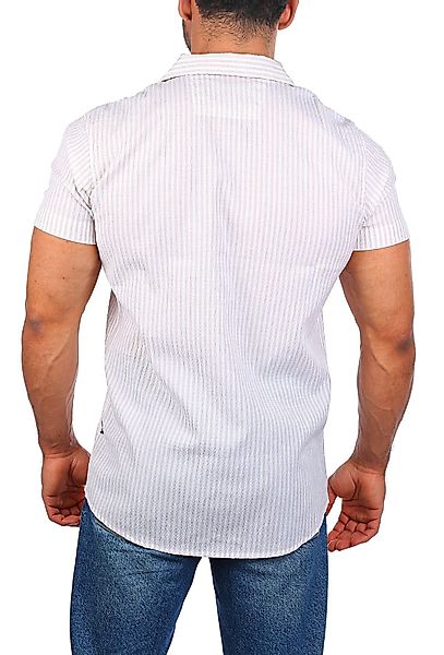 CARISMA Kurzarmhemd Herren Hemd trendig geriffelt günstig online kaufen