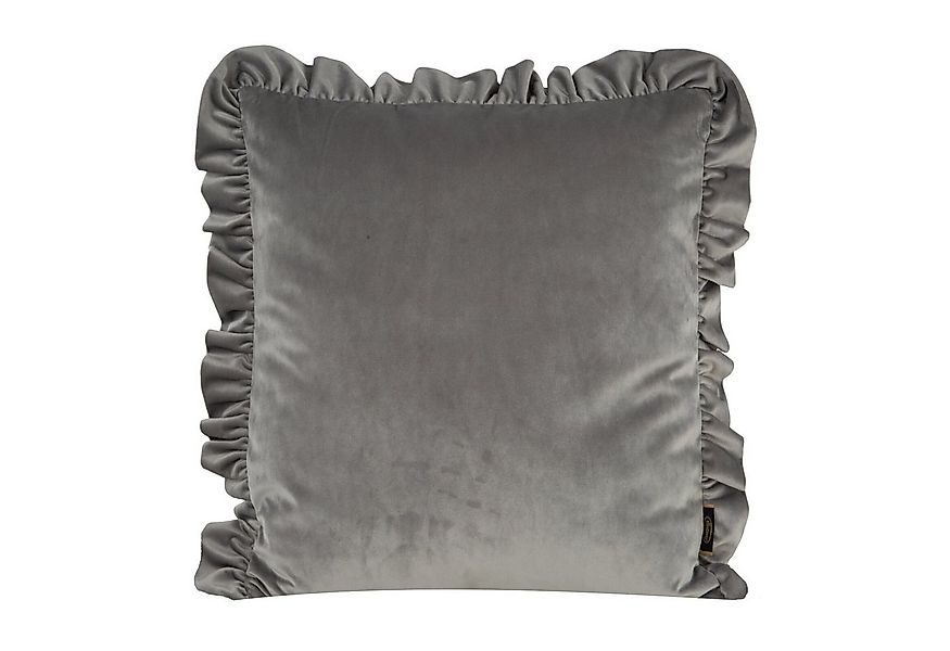 Eurofirany Kissenbezüge VELVET mit Rüsche, Dekokissen Weiche Kissenhülle De günstig online kaufen