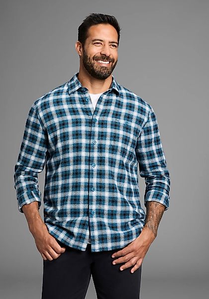 Mans World Flanellhemd, Karomuster günstig online kaufen