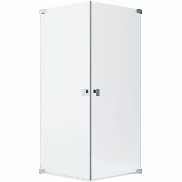 Schöner Wohnen Eckdusche 2 Drehtüren Chromglänzend 90 cm x 90 cm x 200 cm günstig online kaufen