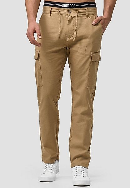 Indicode Leinenhose Herren Leonardo Sommerhose Leinen Herrenhose mit aufges günstig online kaufen