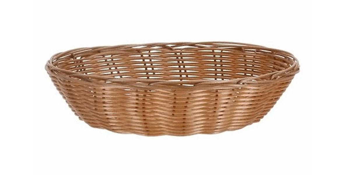 Brotkorb oval mit Hangtag ca. 24 x 18 cm Braun günstig online kaufen