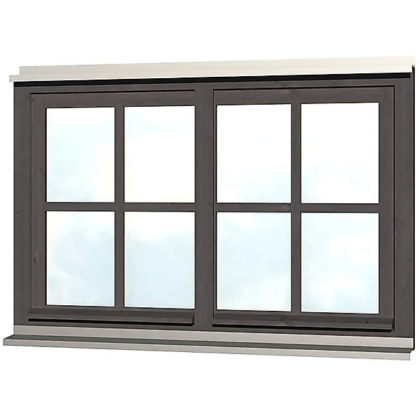 Skanholz Fenster "Doppelfenster" für Carports, 132,4 x 82,1 cm günstig online kaufen