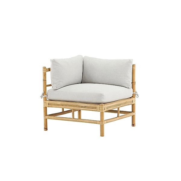 ebuy24 Cane Gartensofa Eckteil Natur Sitzhöhe cm 34 Sitzbreite cm 70 Sitzti günstig online kaufen