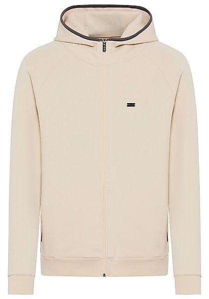 BOSS Kapuzensweatjacke Sense us Baumwoll-Mix mit kontrastierenden Einfassun günstig online kaufen