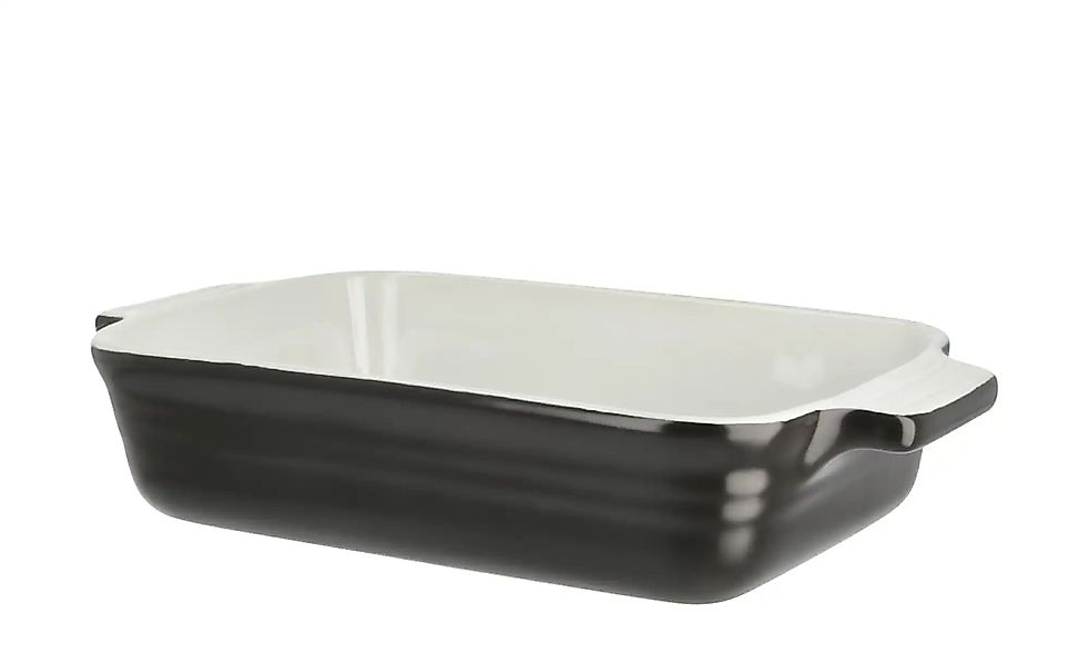 KHG Auflaufform   ¦ schwarz ¦ Steinzeug/Steingut ¦ Maße (cm): B: 13 H: 4,3 günstig online kaufen
