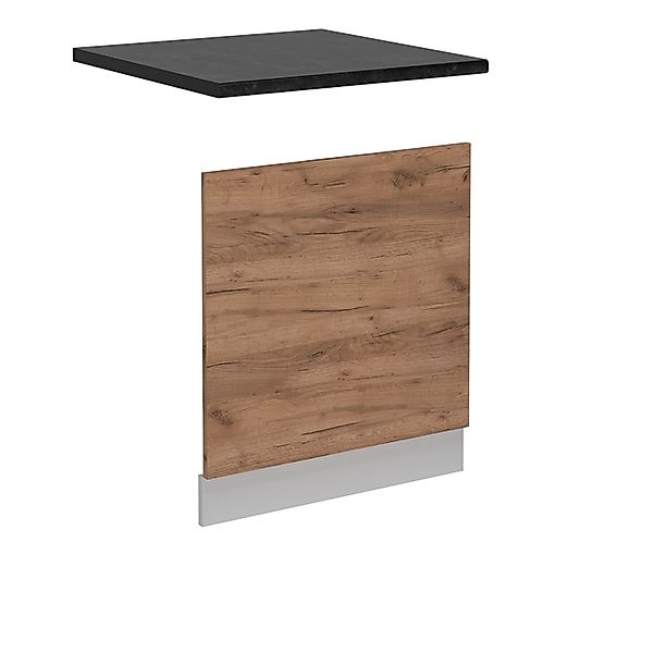 Vicco Frontblende R-Line Geschirrspüler Fronttür Goldkraft Eiche 60 cm AP A günstig online kaufen