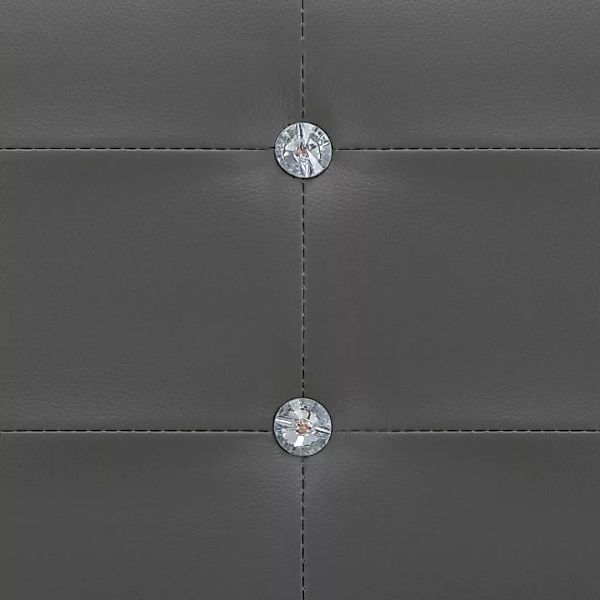 Bettgestell Grau Kunstleder 90x200 Cm günstig online kaufen