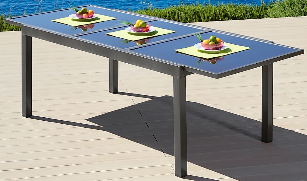 Merxx Gartentisch AZ-Tisch Rechteckig ausziehbar 100 cm x 75 cm günstig online kaufen