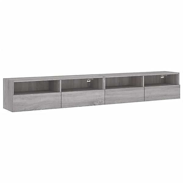 vidaXL TV-Wandschränke 2 Stk Grau Sonoma 100x30x30 cm Holzwerkstoff 836893 günstig online kaufen