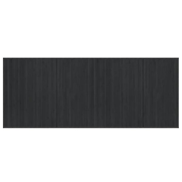 vidaXL Teppich Rechteckig Grau 80x200 cm Bambus 376910 günstig online kaufen