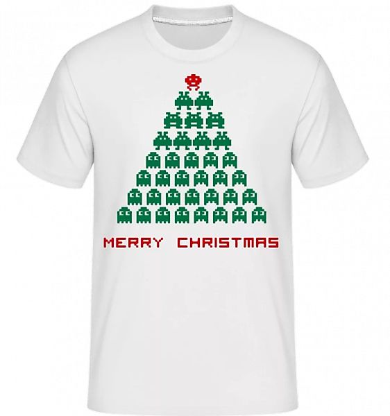 Merry Christmas Pixel Monster · Shirtinator Männer T-Shirt günstig online kaufen