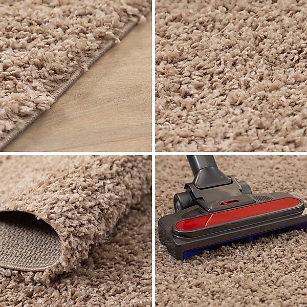 SIMPEX24 Hochflor-Bettumrandung Unicolor - Einfarbig, Höhe günstig online kaufen