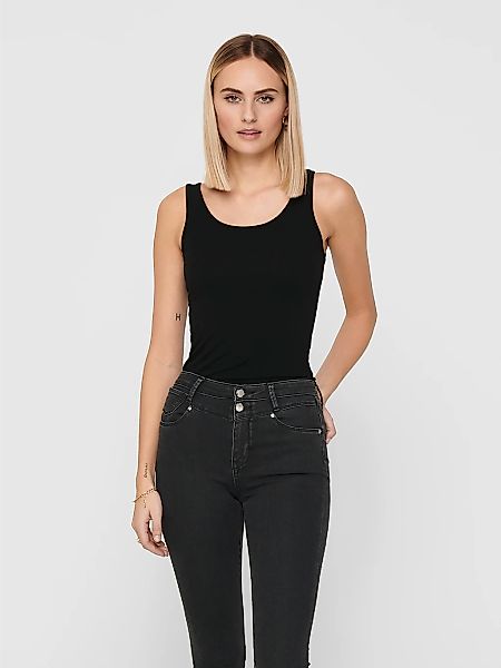 ONLY Longtop "ONLLIVE – Tanktop mit figurbetontem Schnitt und Stretch", uni günstig online kaufen