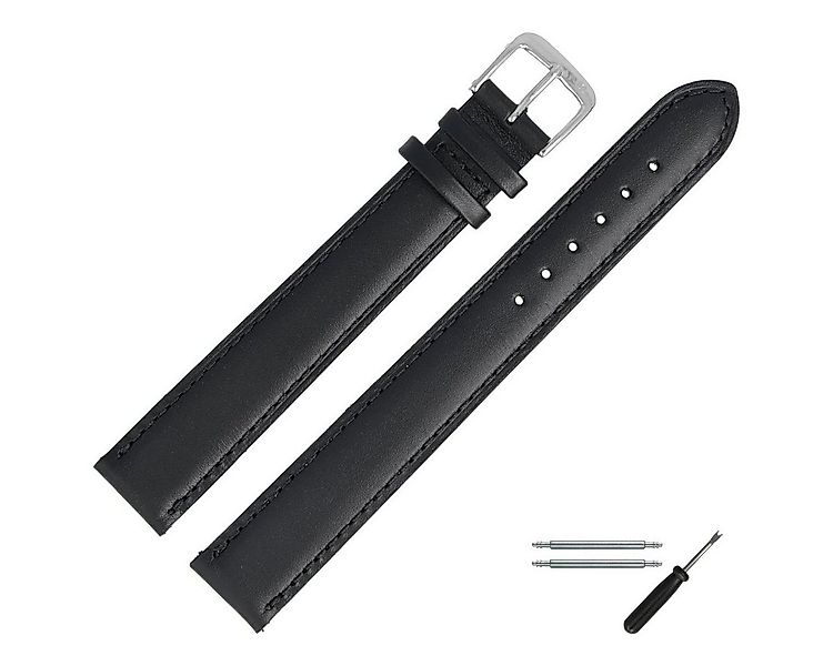 MARBURGER Uhrenarmband 20mm Leder XXL Extra Lang günstig online kaufen