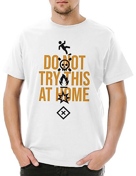 Urban Backwoods Print-Shirt Do Not Try This At Home II Herren T-Shirt Stunt günstig online kaufen