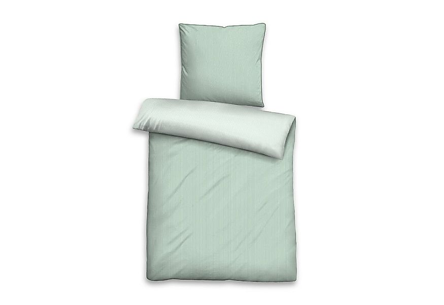Biberna Bettwäsche Biberna Mako-Satin Bettwäsche Feine Streifen 0615211-443 günstig online kaufen
