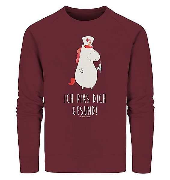 Mr. & Mrs. Panda Longpullover Einhorn Krankenschwester Größe XL - Burgundy günstig online kaufen