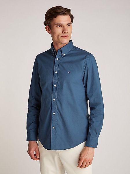 Tommy Hilfiger Businesshemd FLEX POPLIN SOLID Regular Fit SHIRT mit Button- günstig online kaufen