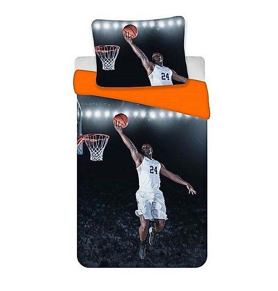 BrandMac Kinderbettwäsche Bettwäsche Set Basketball 135 x 200 cm Baumwolle, günstig online kaufen