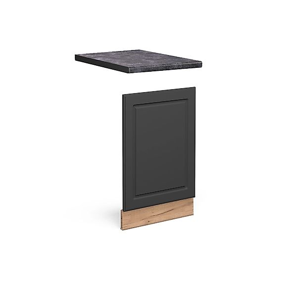 Vicco Frontblende Fame-Line Anthrazit-Gold/Goldkraft Eiche 45 cm AP Anthraz günstig online kaufen