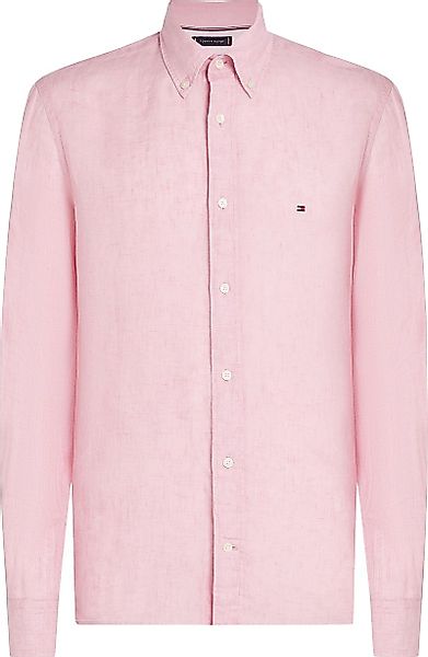 Tommy Hilfiger Hemd Leinen Rosa - Größe XL günstig online kaufen