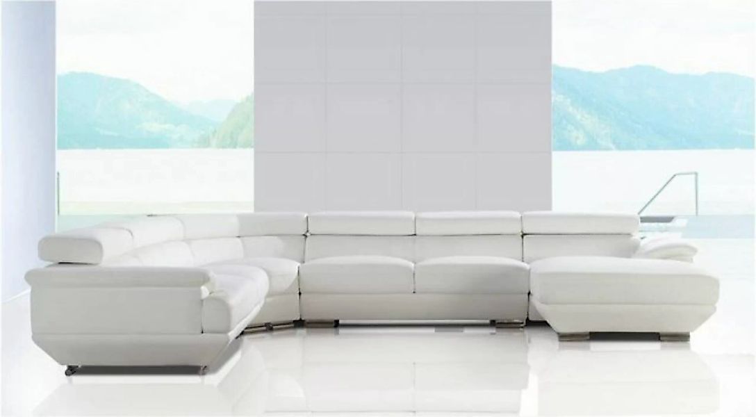 JVmoebel Ecksofa Design Ecksofa Leder Sofa Couch Wohnlandschaft + Couchtisc günstig online kaufen