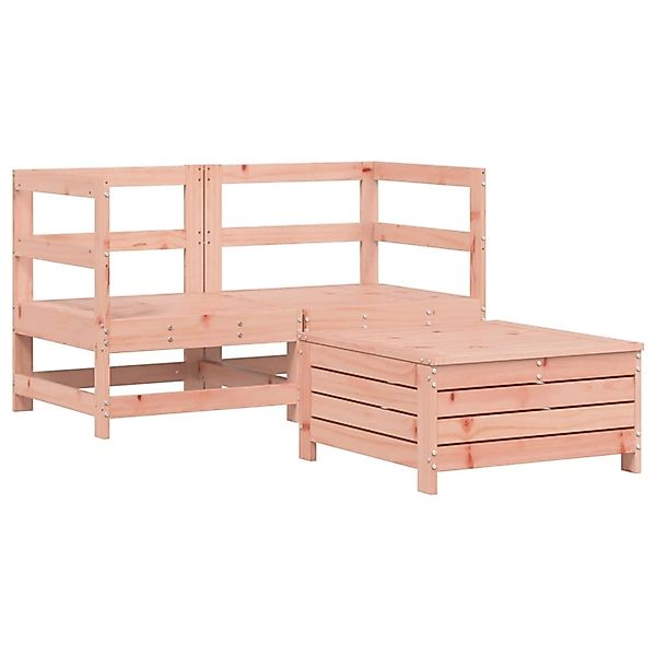 vidaXL 3-Tlg Garten-Sofagarnitur Massivholz Douglasie 3250754 günstig online kaufen