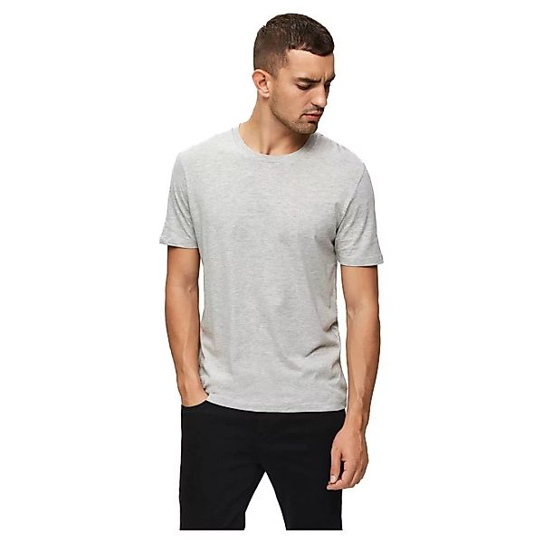 Selected The Perfect Kurzärmliges T-shirt Mit O-ausschnitt B M Light Grey M günstig online kaufen