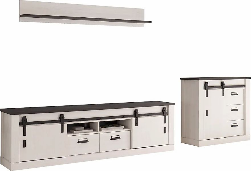 Home affaire Wohnwand "SHERWOOD" 3 Stk. tlg. günstig online kaufen