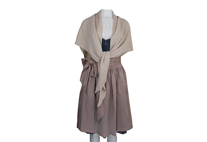 Trachtenland Dreieckstuch XL Strick Halstuch - Dirndltuch Schal mit Reismus günstig online kaufen