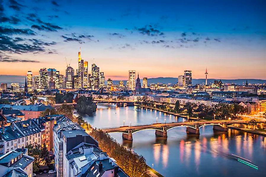 Papermoon Fototapete FRANKFURT-STADT FLUSS MAIN SKYLINE günstig online kaufen