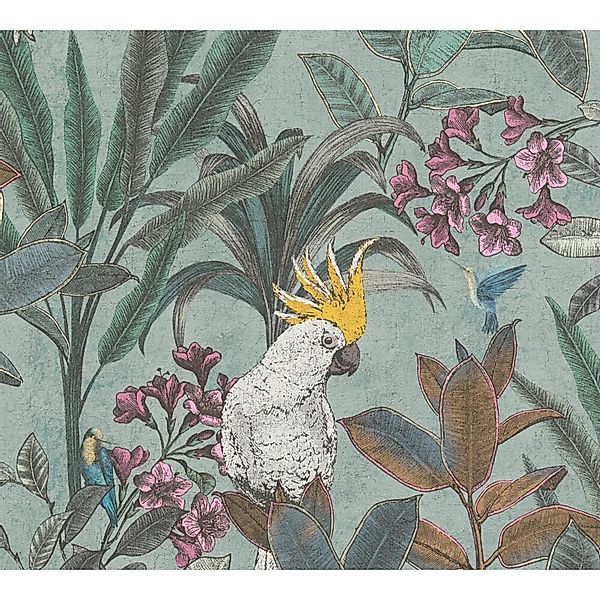 A.S. Création Vliestapete PintWalls II Dschungel-Tapete Mustertapete Papage günstig online kaufen