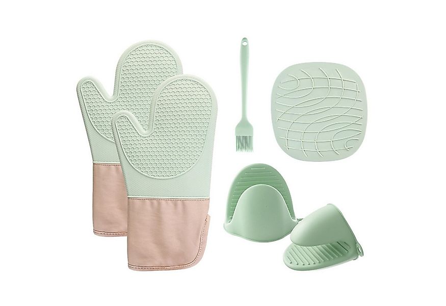 Refttenw Topfhandschuhe Ofenhandschuhe set,Topfhandschuhe,Rutschfest,Hitzeb günstig online kaufen