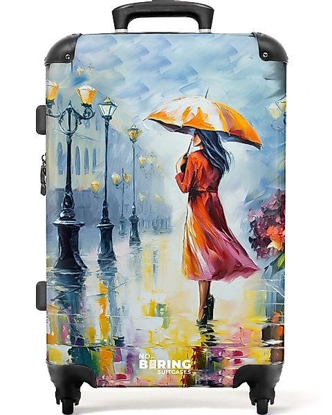 NoBoringSuitcases.com© Hartschalen-Trolley Ölgemälde - Regenschirm - günstig online kaufen