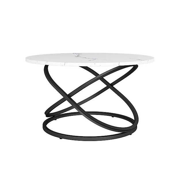 Vicco Couchtisch Calgary, Weiß/Schwarz, 79.5 x 62 cm mit großer Arbeitsfläc günstig online kaufen