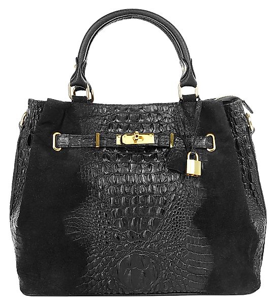 Cluty Henkeltasche, echt Leder, Made in Italy günstig online kaufen