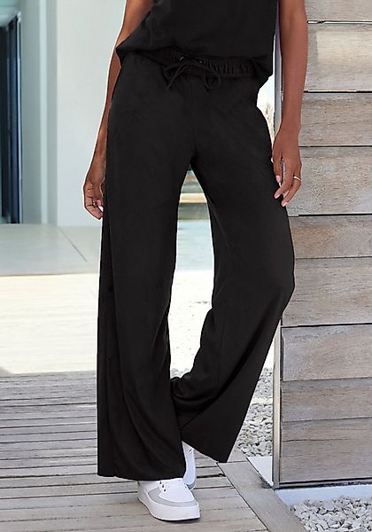 French Connection Schlupfhose aus Veloursleder-Imitat mit seitlichen Tasche günstig online kaufen