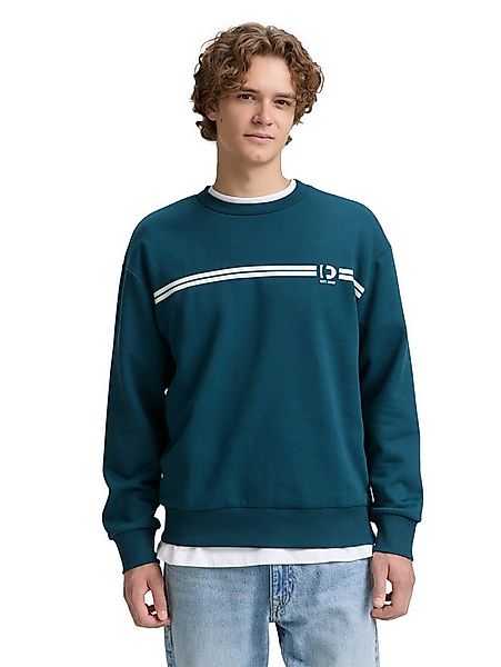 TOM TAILOR Denim Sweatshirt mit Logo-Print günstig online kaufen