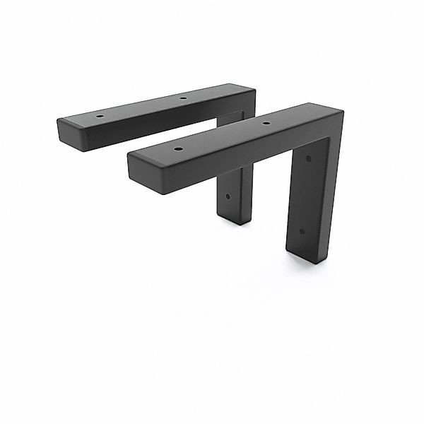 HEVVA Schwerlast Regalhalterung MAIN 20 cm Tief 2er Set Schwarz günstig online kaufen