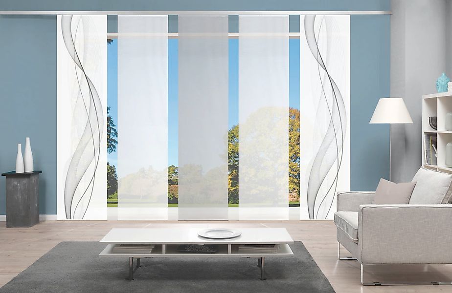 Vision S Schiebegardine "5ER SET HEIGHTS" Paneelwagen 5 Stk. tlg. HxB: 260x günstig online kaufen