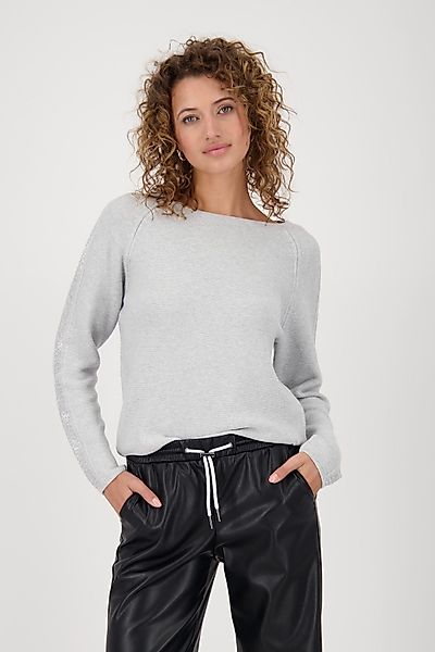 Monari Strickpullover Pullover Schmuck Mit Rundhalsausschnitt günstig online kaufen