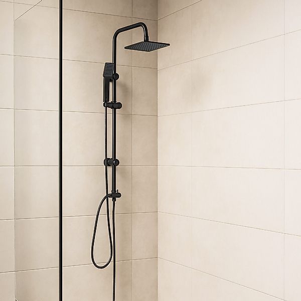 Grafner Duschsystem Grafner® Duschgarnitur mit Regenschauerduschkopf günstig online kaufen
