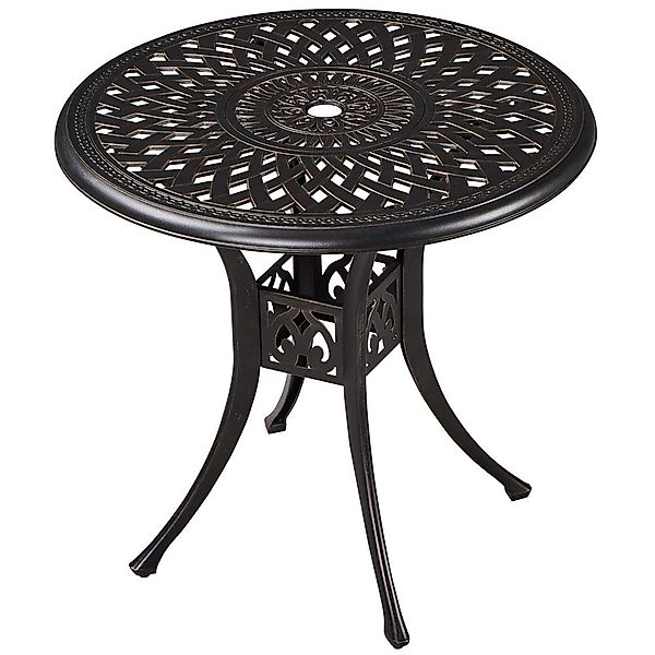 Yaheetech Gartentisch, Balkontisch mit Schirmloch Bistrotisch günstig online kaufen